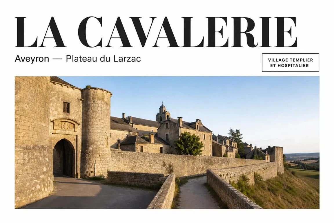 Visiter la Cavalerie Aveyron : remparts templiers, porte des Commandeurs et chemin de ronde