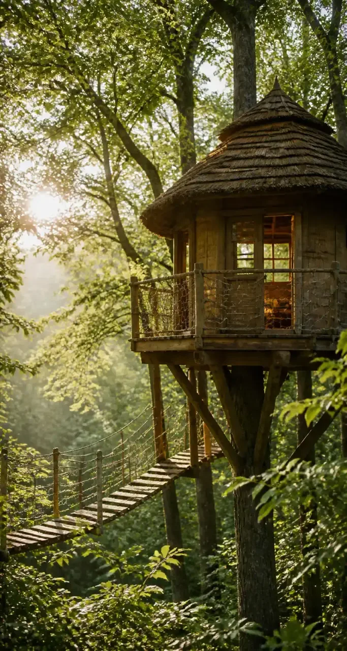 Cabane perchée, hébergement insolite en Aveyron