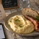 Le buron de Born, aligot et saucisse Aubrac