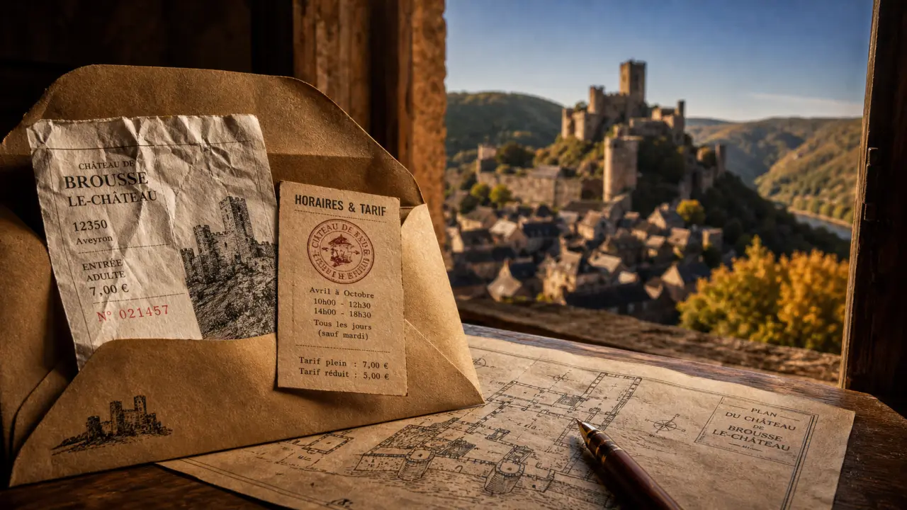 Tarif visite brousse-le château : billets et horaires 2026, accès pratique
