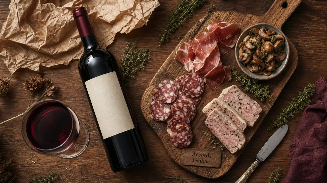 Vin gaillac rouge accompagnement : charcuterie et viandes du Sud-Ouest