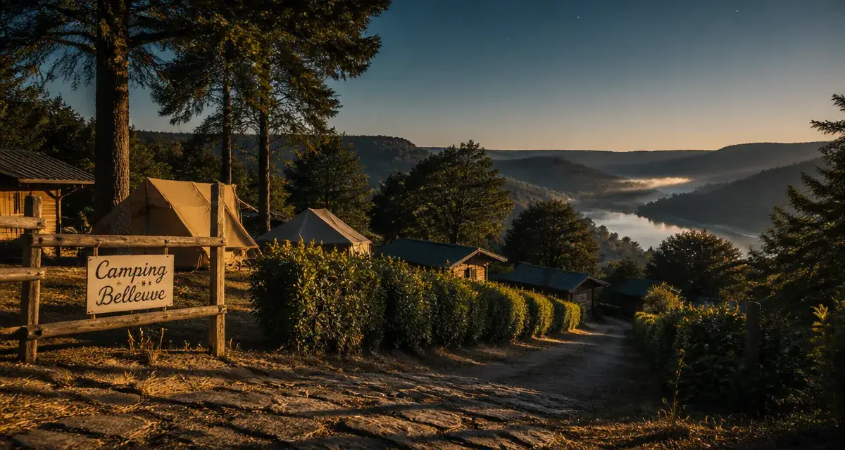 Camping Bellevue Golinhac Aveyron, vue sur le Lot depuis le GR65