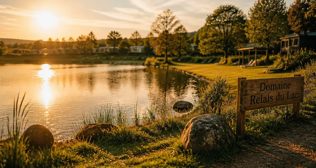 Camping Saint Gervais Aveyron : lac de 16 hectares au Domaine Relais du Lac