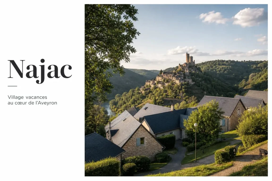 VVF Najac dans le cadre du village perché de Najac et des gorges de l’Aveyron