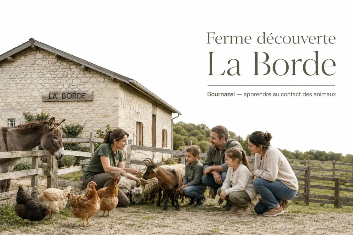 camping la borde bournazel en aveyron : ferme découverte et animaux sur place