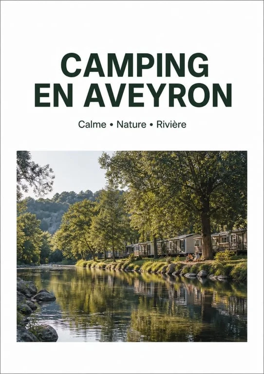 Camping Flagnac Aveyron en bord de rivière avec emplacements ombragés et ambiance familiale