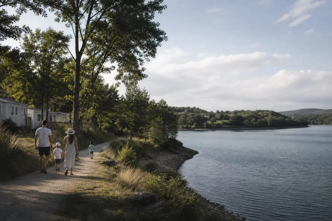 Camping le caussanel camping aveyron au bord du lac de Pareloup