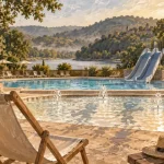Camping en Aveyron avec parc aquatique : piscine chauffée et lac, séjour familial