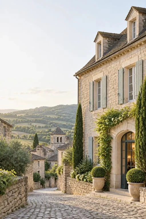 Hôtel de charme en Aveyron dans un village médiéval en pierre