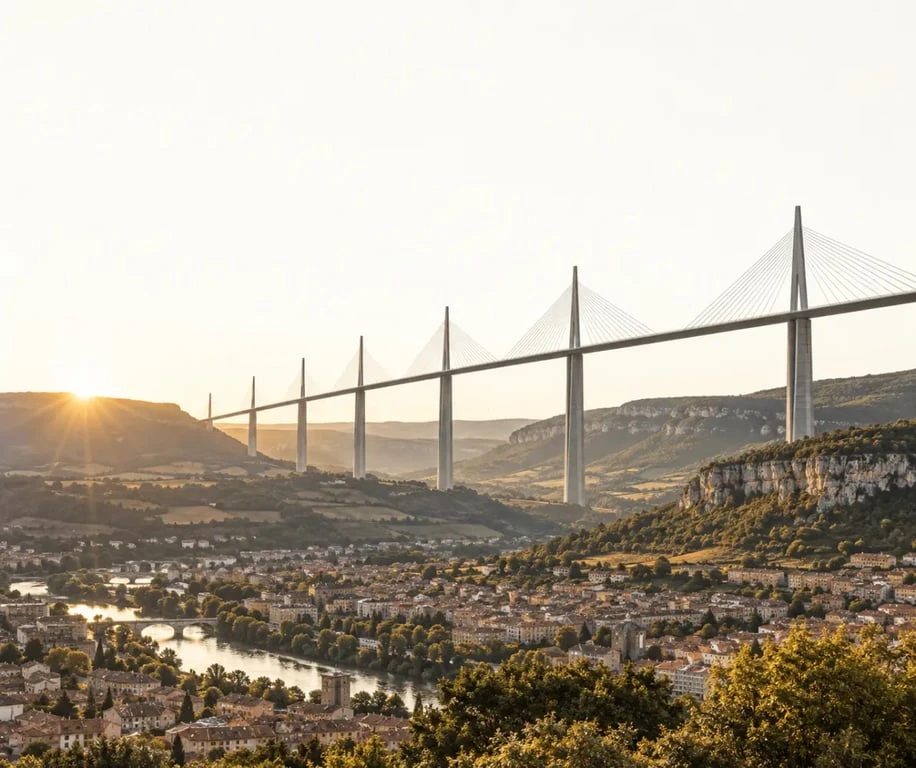 Hôtel à Millau dans l’Aveyron avec vue sur le viaduc de Millau et les Grands Causses