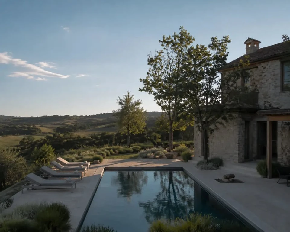 Hôtel piscine aveyron dans un cadre de campagne calme et élégant